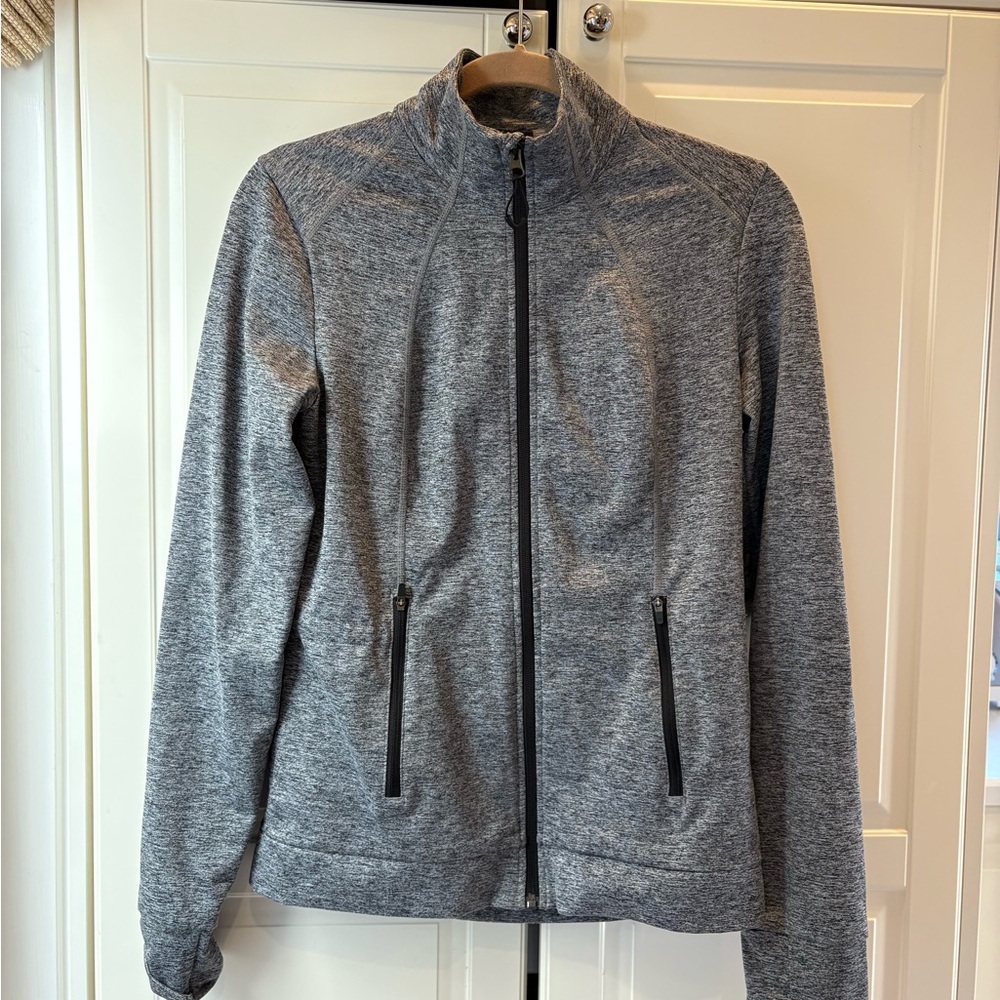 Zella Heathered Gray Zip up Jacket